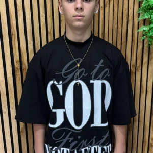 T-Shirt Crop Fit "Go to god"
