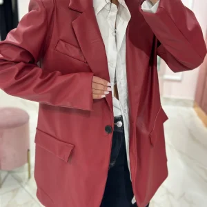 Giacca Over Size Ecopelle