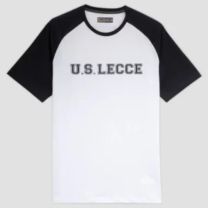 T-shirt college bianca/blu navy