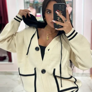 Cardigan con Cappuccio