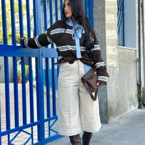 Bermuda Piegone Con Cintura