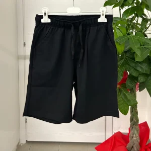 Pantaloncini in cotone tinta unita