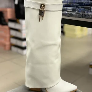 Stivali Shark alti a punta tacco 10cm