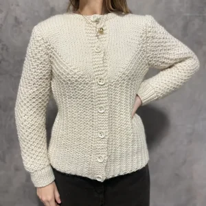 Cardigan Handmade Panna