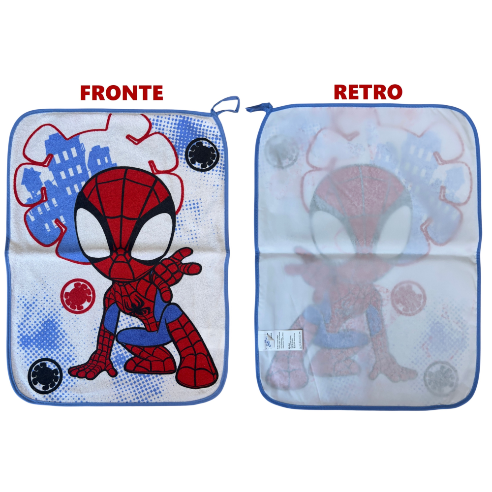 Spidey Marvel – Set Asilo 3 Pezzi Bavetta Con Elastico Tovaglietta Sacca - immagine 5