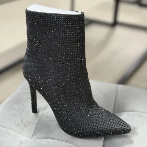 Stivaletti brillantinati tacco 10.5cm