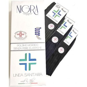 Nigra – Calza Sanitaria Corta Estiva In Filo Di Scozia Senza Elastico Art. 201
