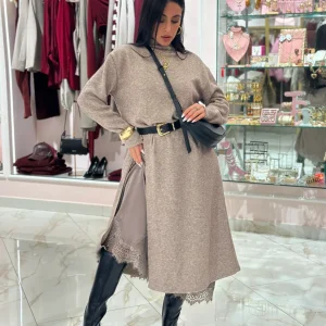 Abito Maggie In Lana con Sottoveste