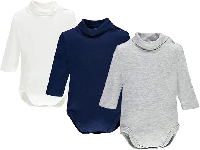 Ellepi – Body Lupetto Manica Lunga Caldo Cotone Neonato Collo Alto - immagine 2