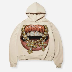 HOODIE GOLDEN DIAMOND JEWERLY GRILLS | NOISSEY