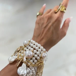 Bracciale Perle Pendenti