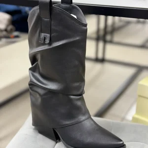 Stivali texani con risvolto