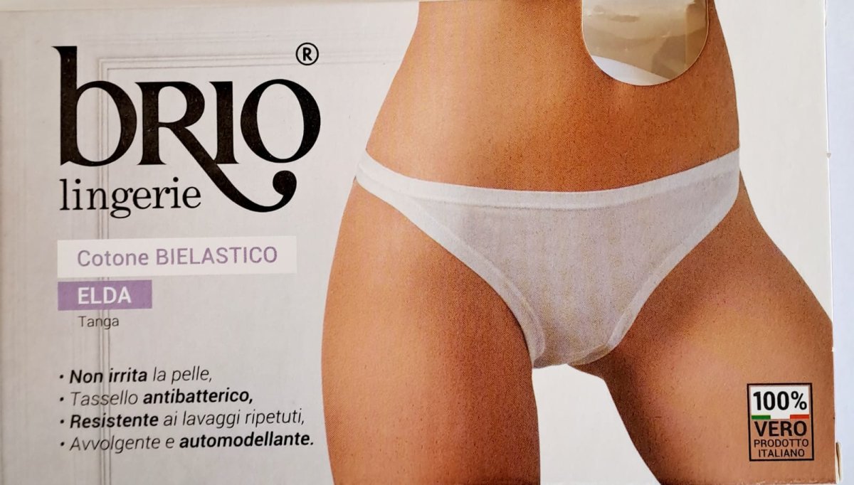 Brio – Slip Brasiliano in Cotone Bielastico / Art.Enrica