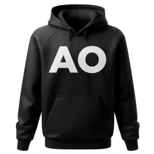 AO Felpa Cappuccio Nera