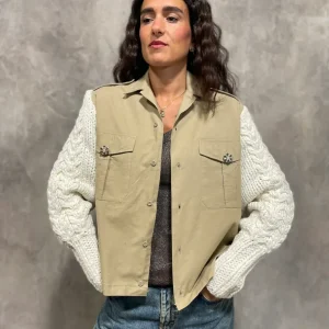 Camicia Maniche In Maglia