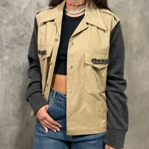 Camicia Maniche Lurex