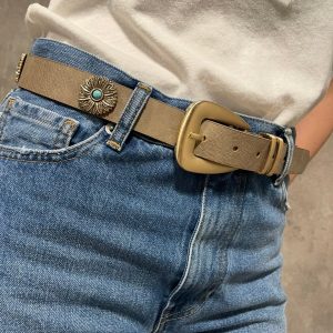 Cintura Fibbia Beige