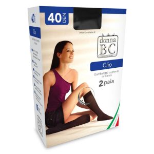 B.C. – Gambaletto Donna Coprente in Filanca Clio 40 / Den (2 paia)