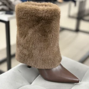 Stivali con pelliccia tacco 5cm