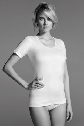 Brio Lingerie – Maglia Mezza Manica Donna Con Bordo Raso / Art.Flora - immagine 3