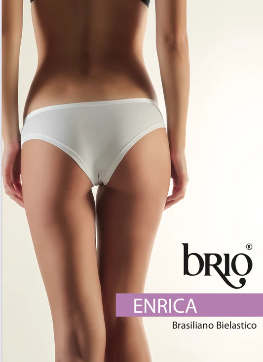 Brio – Slip Brasiliano in Cotone Bielastico / Art.Enrica - immagine 4
