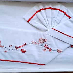 Noibel – Baby Flowery / Set Lenzuola Bimba 100% Cotone Per Culla – Carrozzina 3 Pezzi