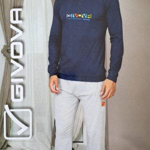 Givova – Pigiama Set Homewear Uomo Jersey Lungo / Art.G643J