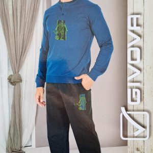 Givova – Pigiama Set Homewear Uomo Jersey Lungo / Art.G636J