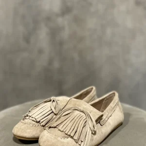 Mocassino Frange Beige