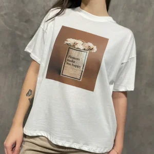T-shirt Fiori Over