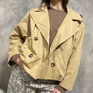 Trench Corto Beige