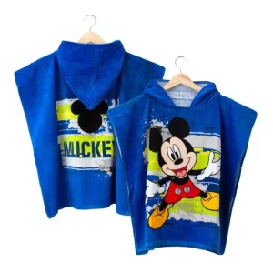 Disney Topolino – Poncho Accappatoio Taglia Unica in Spugna / Art.AB548