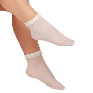 Bellissima – Calzino Bambina in Filanca con Bordo in Pizzo / Art.Love