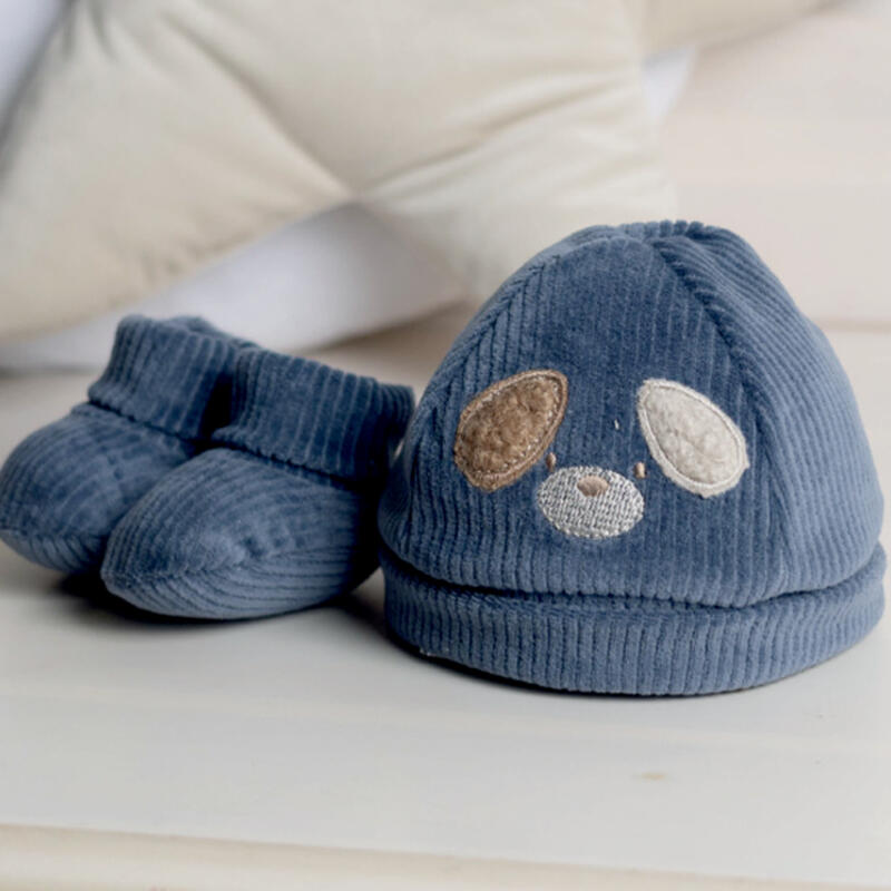 Gary – Cappellino e Scarpette in Ciniglia Neonato / Art.7226