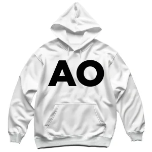 AO Felpa Cappuccio Bianca