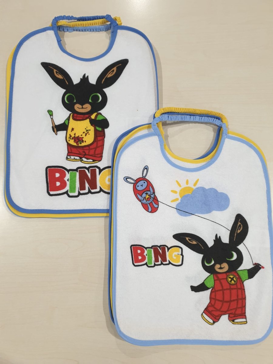 Ellepi – Bavette Grandi in Spugna con Retro in PVC Bing – Confezione Da 6 Pezzi - immagine 2