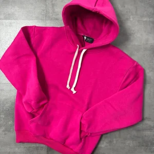 Completo fucsia in tinta unita con pantalone a fondo ampio - FELPATO 10-16 anni