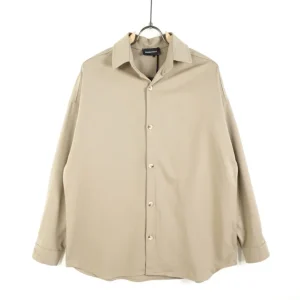 Camicia beige a manica lunga - OVERSIZE