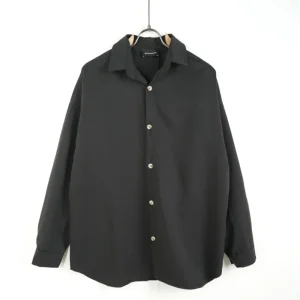 Camicia nera a manica lunga - OVERSIZE