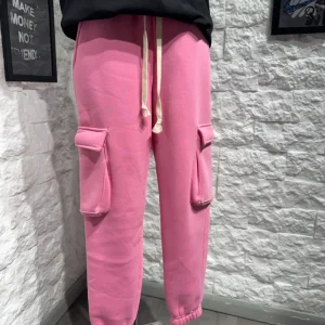 Pantalone cargo rosa bubble in tuta con tasconi - FELPATO 10-16 anni