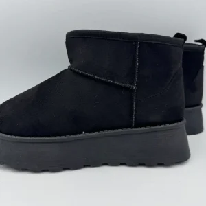 Stivaletto nero platform con caviglia bassa