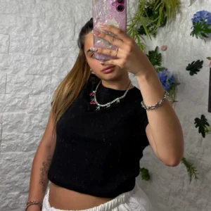 T-shirt crop-top in tinta unita