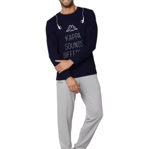 Kappa – Pigiama Uomo Primavera In Cotone Manica Lunga Estivo / Art.KM25408-Y