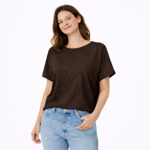T-shirt Yoga Donna in Canapa Chocolate – Active Hemp