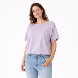 T-shirt Yoga Donna in Canapa Lilla – Active Hemp